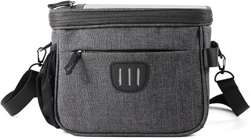 Nozuma 自転車フロントバッグ ハンドルバッグ 通勤ショルダーバッグ 大容量 軽量 前カゴ付き 防水 着脱簡単 反射テープ サイクリング・通勤通学用 収納アクセサリー