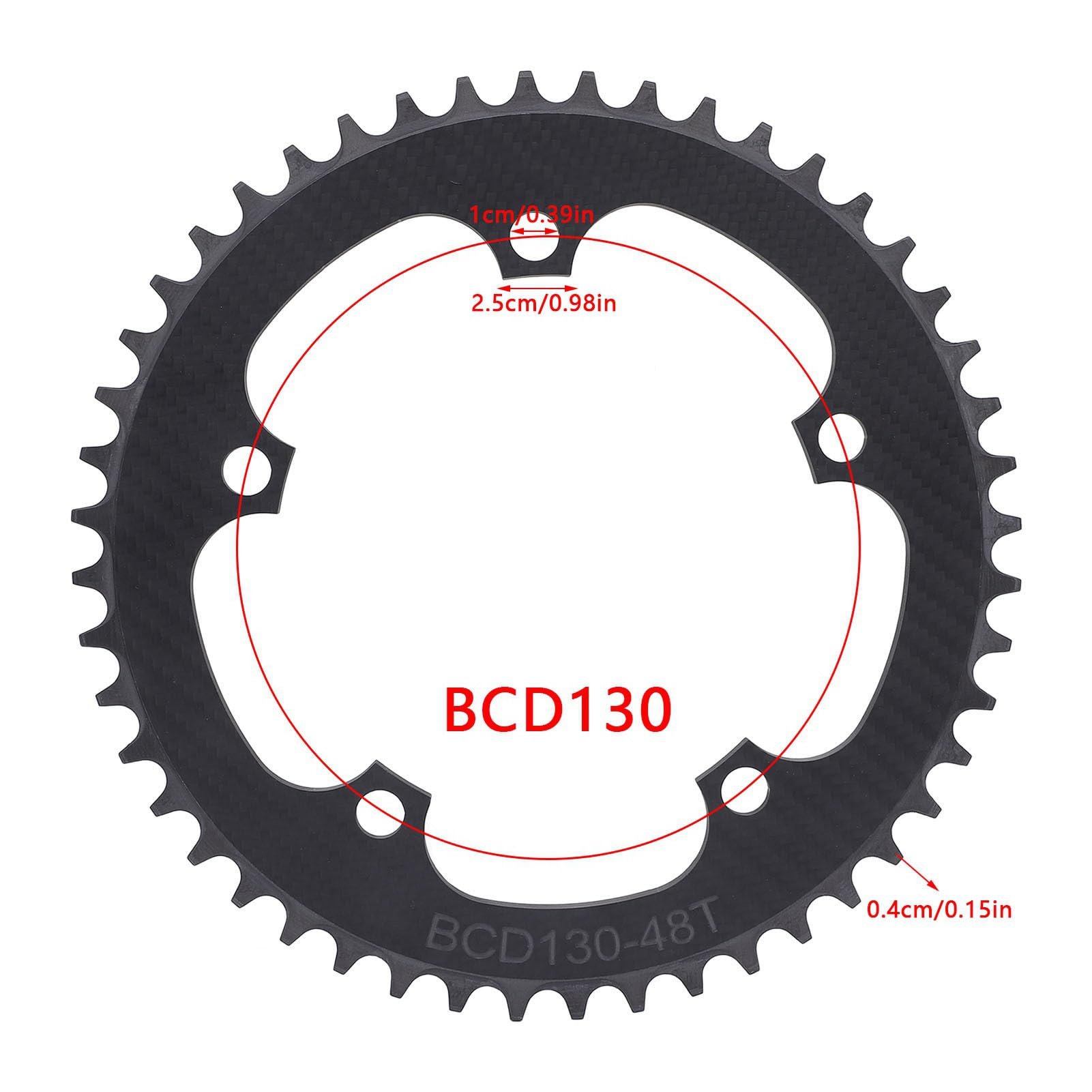 Tbest Tarcza Rowerowa 130BCD 48T Lekkie, Wytrzymałe, Wydajne, Wąskie, Szerokie Rowery Składane Szosowe
