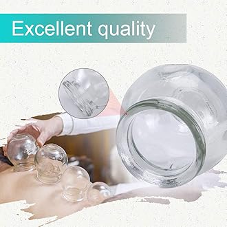 NFZUNW Cupping Therapy Sets,14 Cups Thick Chinese Acupoint Glass Cupping Therapy Set for Professionals,for Massage Back and Relieve Fatigue
