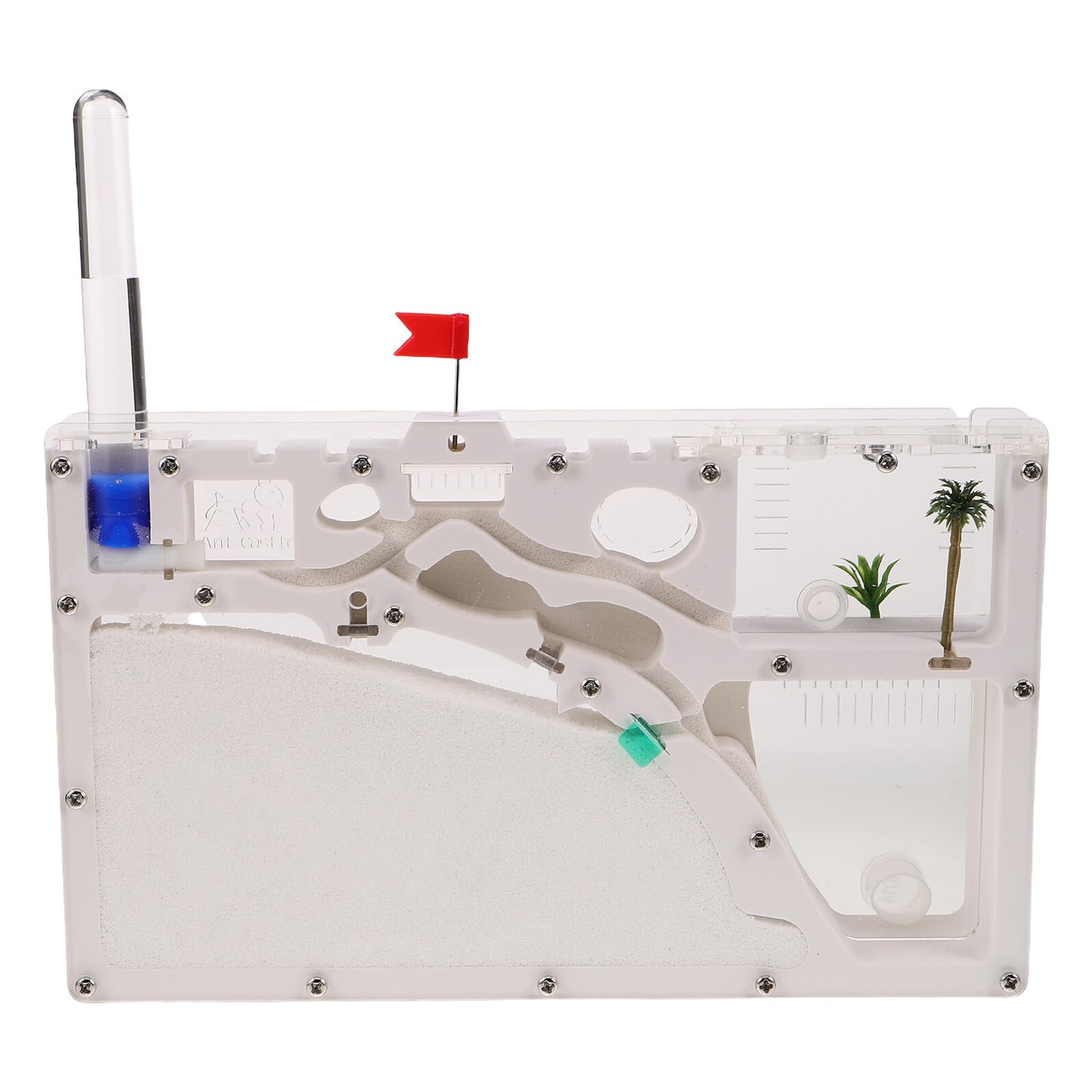 Castillo Hormiguero Educativo Transparente para Kit Científico de Observación de Insectos Nido Ecológico con Espacio Amplio para Experimentos de Ciencia Casa y Exterior