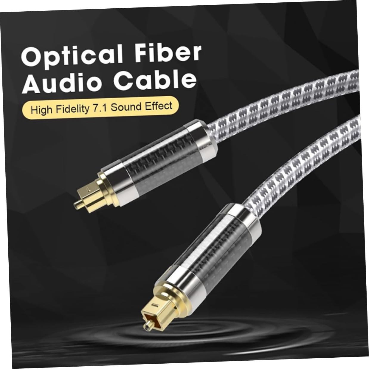 Cavo Audio Ottico Digitale Fibra Maschio Maschio per Home Theater Monitor Amplificatore con Connettori Resistenti e Trasmissione Audio Ad Alta Fedeltà