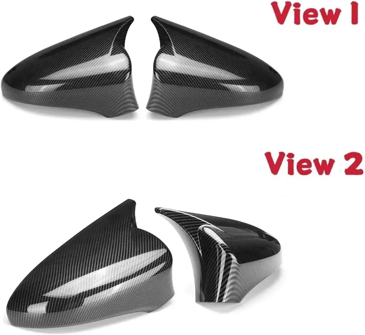 Pair Rearview Side Wing Mirror Cover Cap 2014-2020 Fit for Lexus IS200/250/300/350 All Models Only Left Hand Drive Model