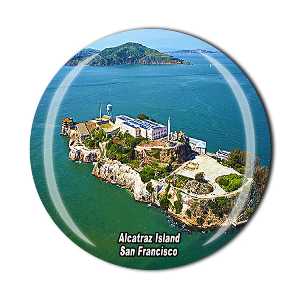 Alcatraz Island San Francisco California USA America Fridge Magnet Souvenir Crystal Magnetic Sticker