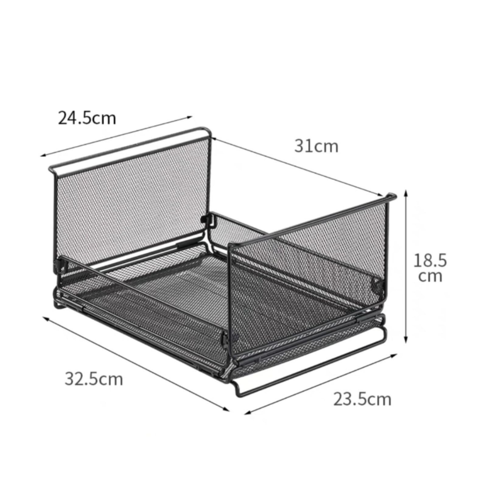 Boîte de Rangement Pliante Camping Panier Pliable Organisateur Pliable Conteneur Pliable en Fer Stable et Pliable à Plat pour Économiser l'Espace, Boîte De Rangement En Maille À Demi-porte