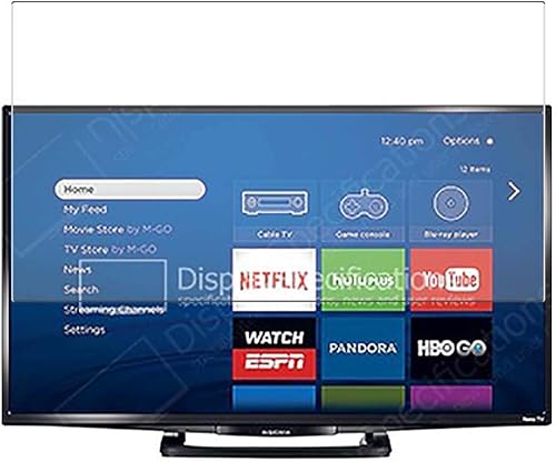 Puccy Paquete de 3 protectores de pantalla, compatibles con Insignia NS-32DR420NA16 TV TPU Guard (no protectores de vidrio templado)