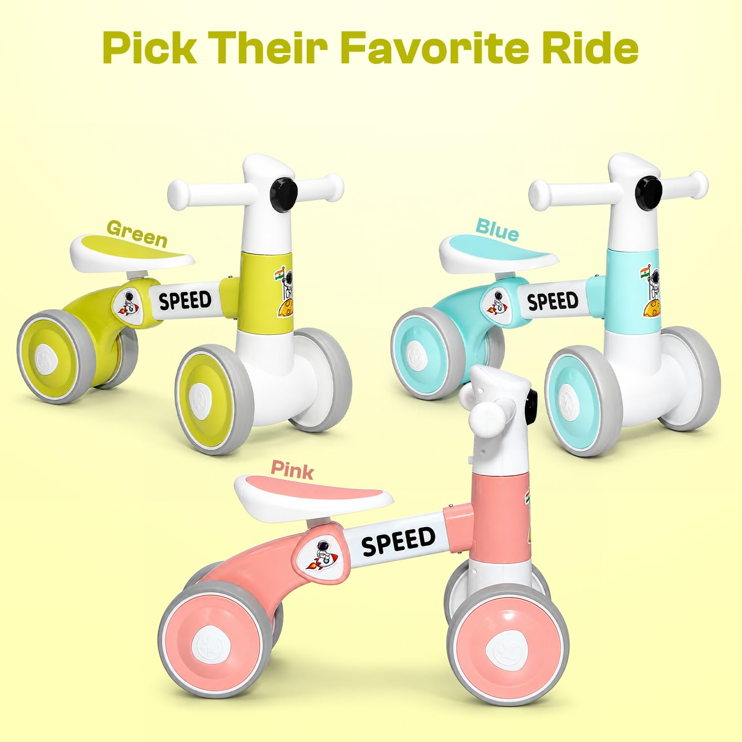 Toyzone Balance Bike: Music & Lights for Kids -9 Toyzone Balance Bike: Music & Lights for Kids -9