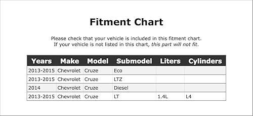 Miniatura 2 de Sensor de impulso del turbocompresor compatible con Chevrolet Cruze 1.4L L4 2013 2014 2015 PC-461562