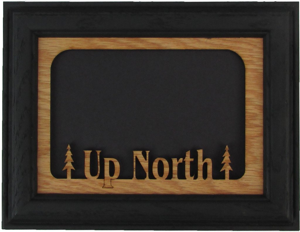 Up North Black Picture Frame and Oak Matte 5x7