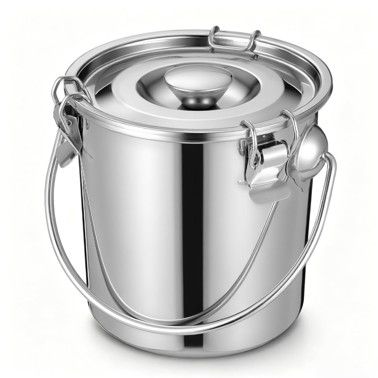OUNONA Recipiente de almacenamiento sellado de acero inoxidable 3L con tapa segura Tarro de almacenamiento hermético para alimentos, café y almacenamiento doméstico
