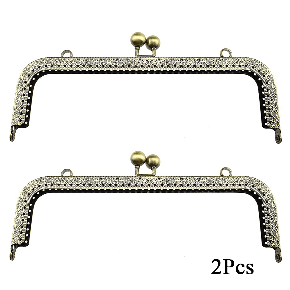 Amazon.com: Hahiyo Purse Square Bag Kiss Clasp Frame Lock 20cm