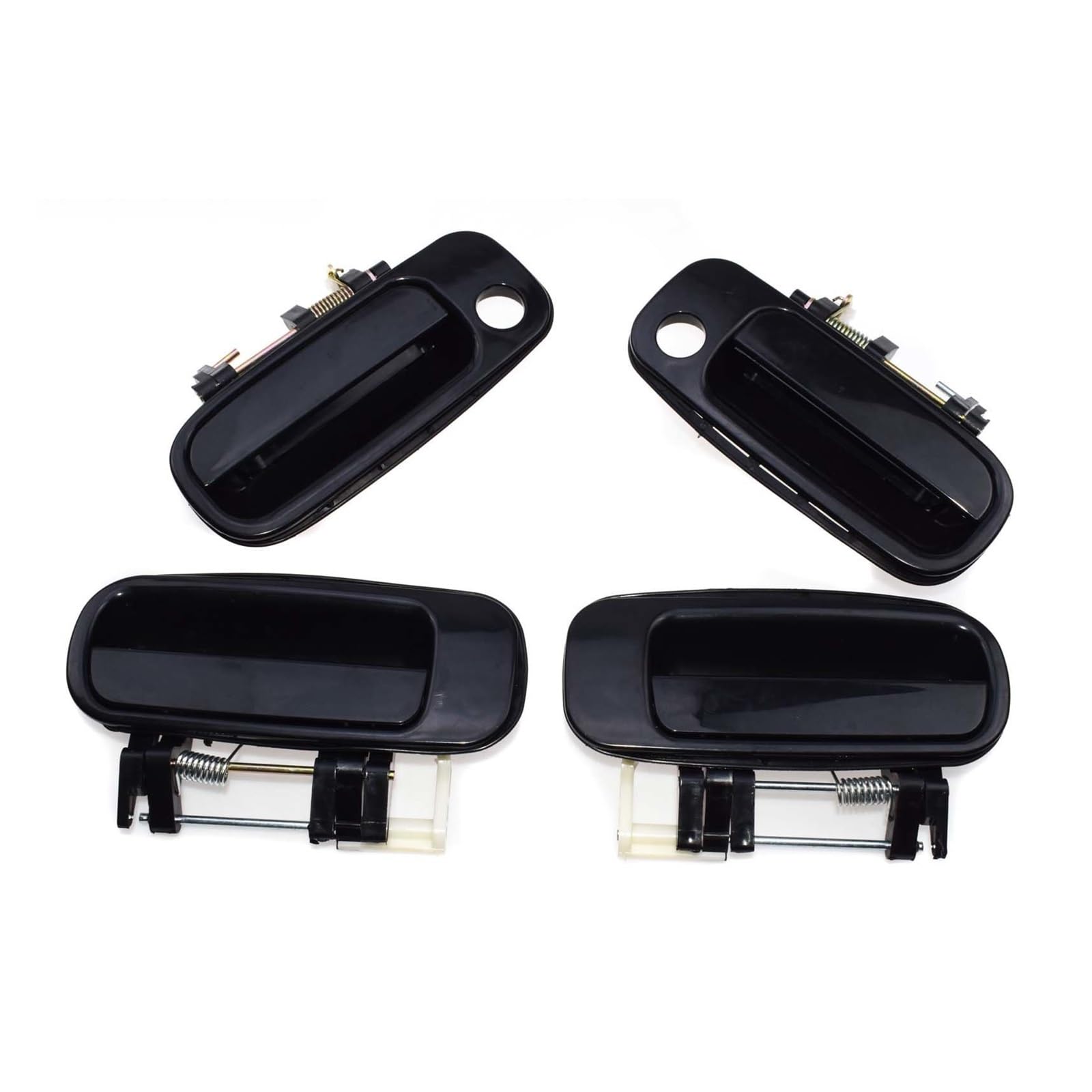 Dbckls Four Sides Vehicle Exterior Outer Door Handle For Toyota For Camry 1992-1996 69220-33020 69210-33010 69240-33010 69230-33010 Black Front Rear Left Right Exterior Door Handle(Four Sides)