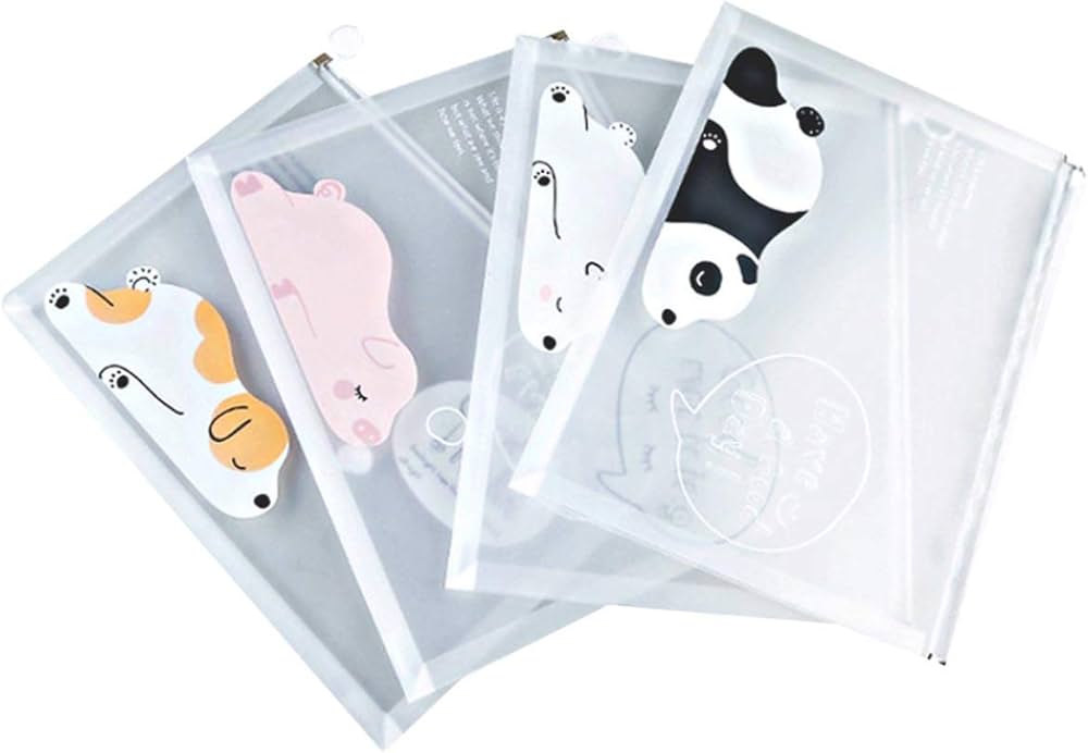 Amazon | Jueshanzj ジッパー式ファイル袋 A4 旅行収納袋 防水 透明