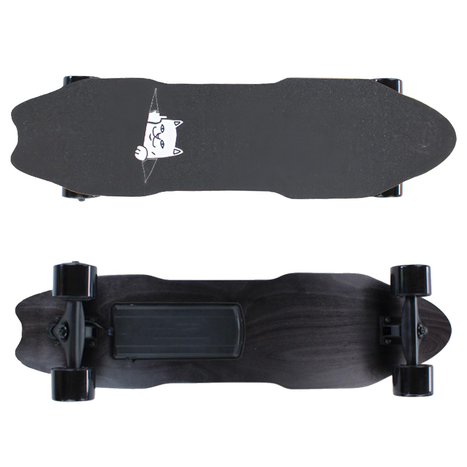 Skateboard Elettrico con Telecomando, Motore Singolo, velocità Massima di 25 Km/H, Autonomia di 15 Km, Skateboard Longboard per Uscire con Gli Amici E