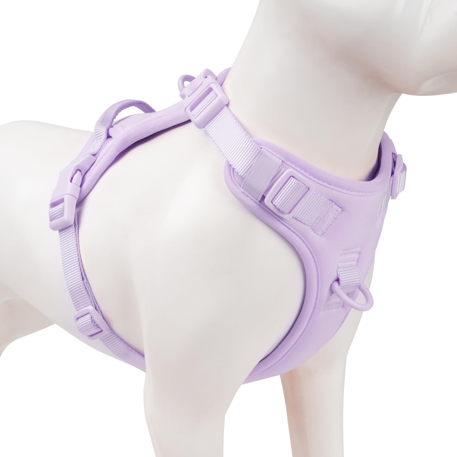 Photo 1 of Sunraymascota No Pull Dog Harness, Puppy Vest with Front Clip for Small Medium Large Sized Dog(Light Purple,M)