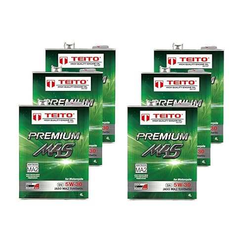 TEITO バイク 4Tエンジンオイル TEITO PREMIUM M4S 5W-30 SN/MA2 FULL SYNTHETIC 100%化学合成油 日本製 4サイクルエンジンオイル/4ストオイル (4L×6本)