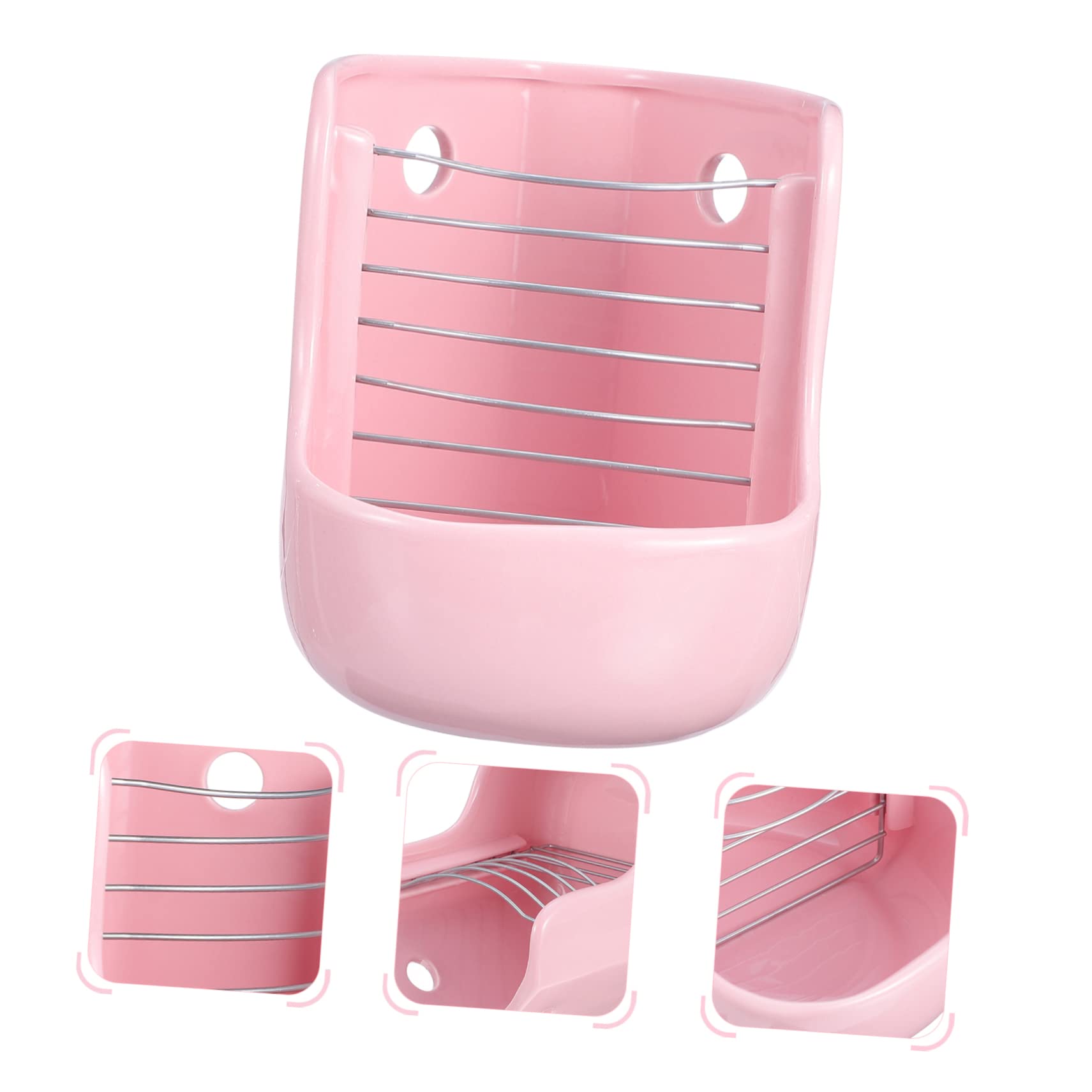 Hohopeti Mangiatore Ceramico per Conigli e Cavie Supporto per Fieno Stabile per Gabbia, Alimentatore per Piccoli Animali Installazione Facile e Personalizzabile