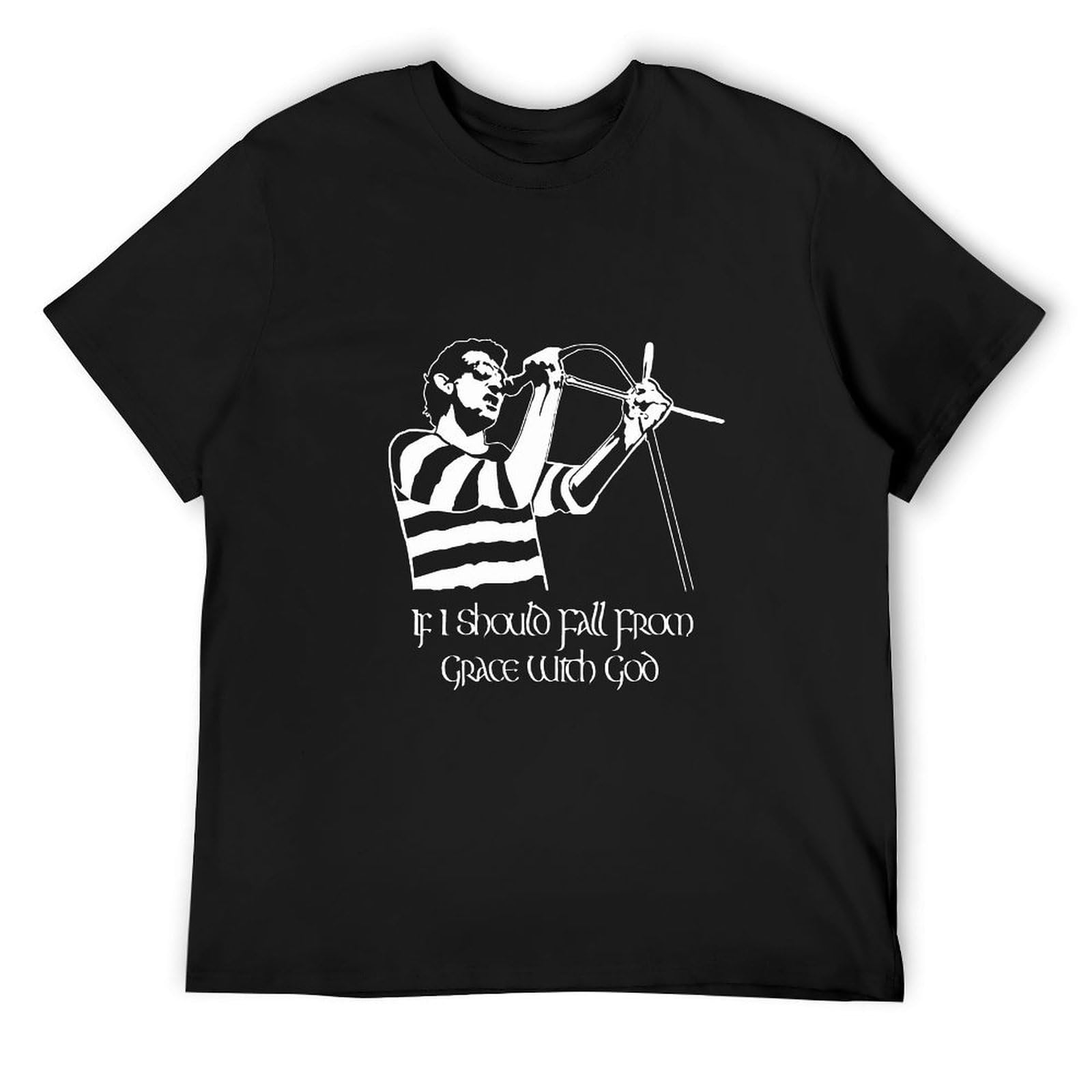 Shane MacGowan Irish Singer Songwriter Folk Music Mens T-Shirt Black XL