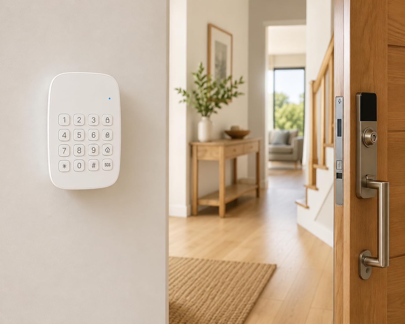 Clavier sans Fil ZigBee Daewoo WKE502Z – Lecteur RFID Intégré – Compatible Centrale Elite PA501Z – Armer Désarmer Code PIN ou Badge – App Daewoo Home Connect