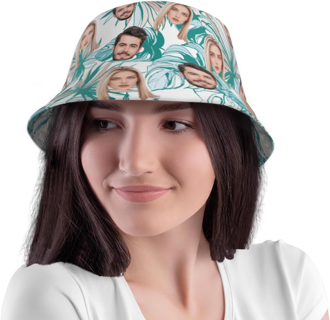 Custom Bucket Hats with Faces for Men Women Design Your Own Personalized Beach Fishmen Hats Customized Hat for Gifts - Image 4
