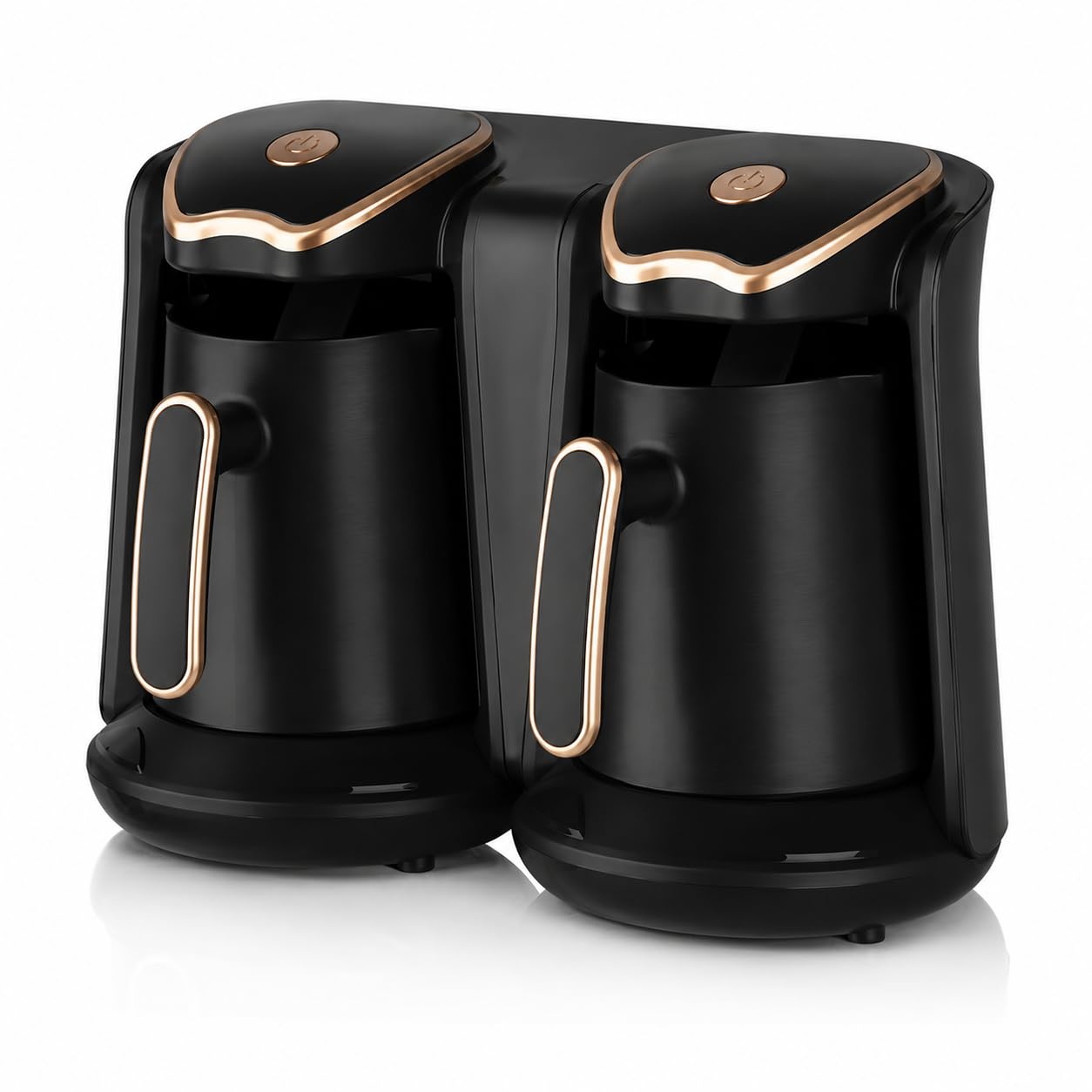 Macchina da caffè turca elettrica, 1200 W, doppia pentola, capacità 1 l, protezione anti-trabocco e a secco per una perfetta infusione