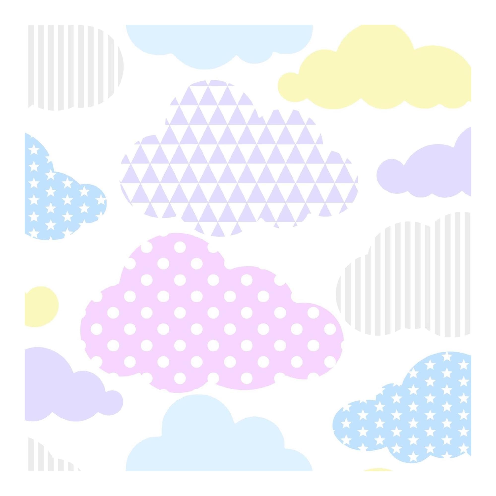 Fresco Marshmallow Clouds Wallpaper