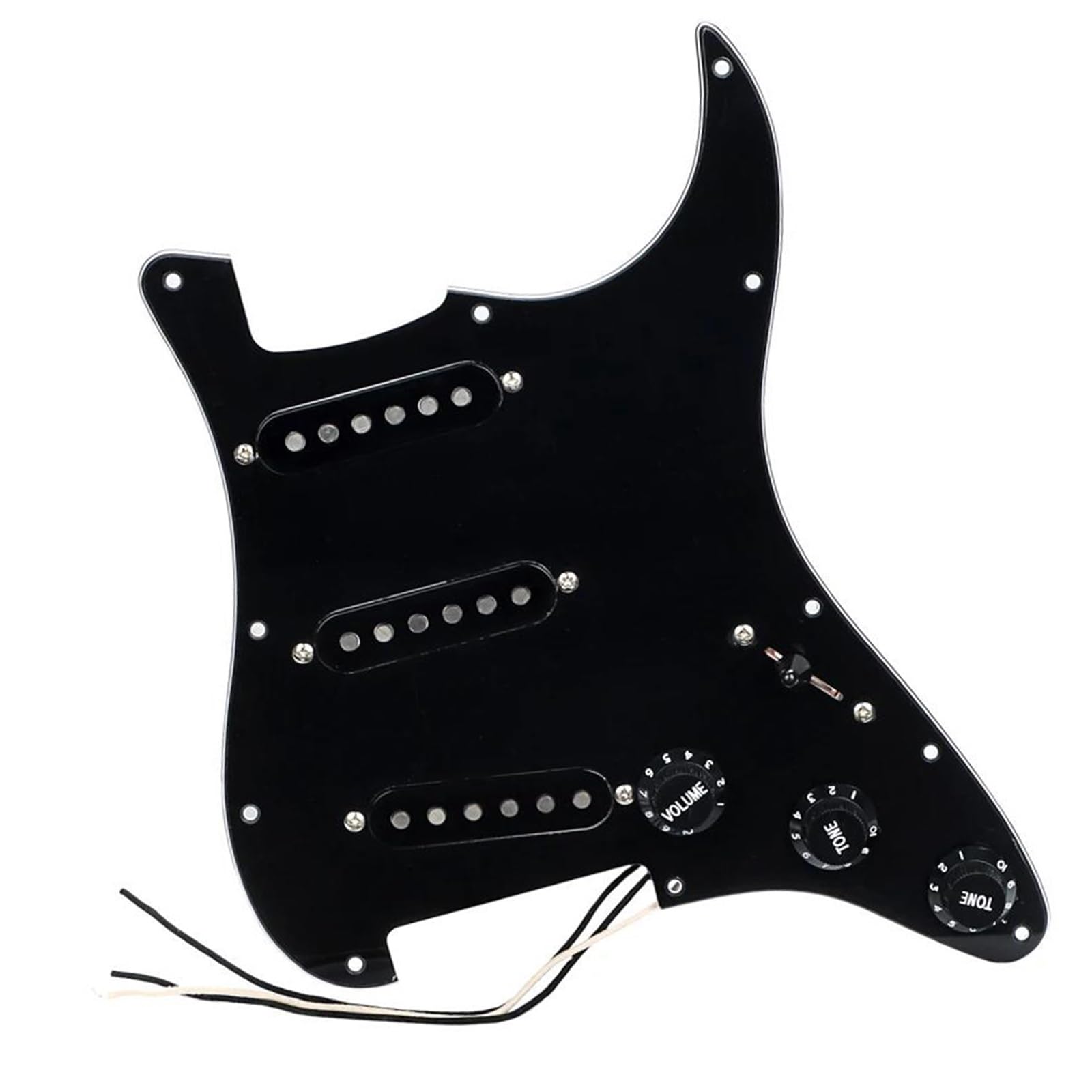 Przetworniki Pickguard Wstępnie Okablowana Maskownica SSS Załadowana Maskownica Do Gitary Elektrycznej Z Przetwornikami Alnico 5 Z Pojedynczą Cewką Do Części Do Gitary Elektrycznej