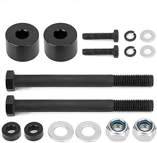 Dynofit Differential Drop Kit for 2005-2022 Tacoma 4WD, 2003-2019 4Runner 4WD, CNC Machined T6 Aircraft Billet Aluminum Diff Drop with Skid Plate Drop Spacer Fit 2005-2015 Fj Cruiser 4WD (Black)