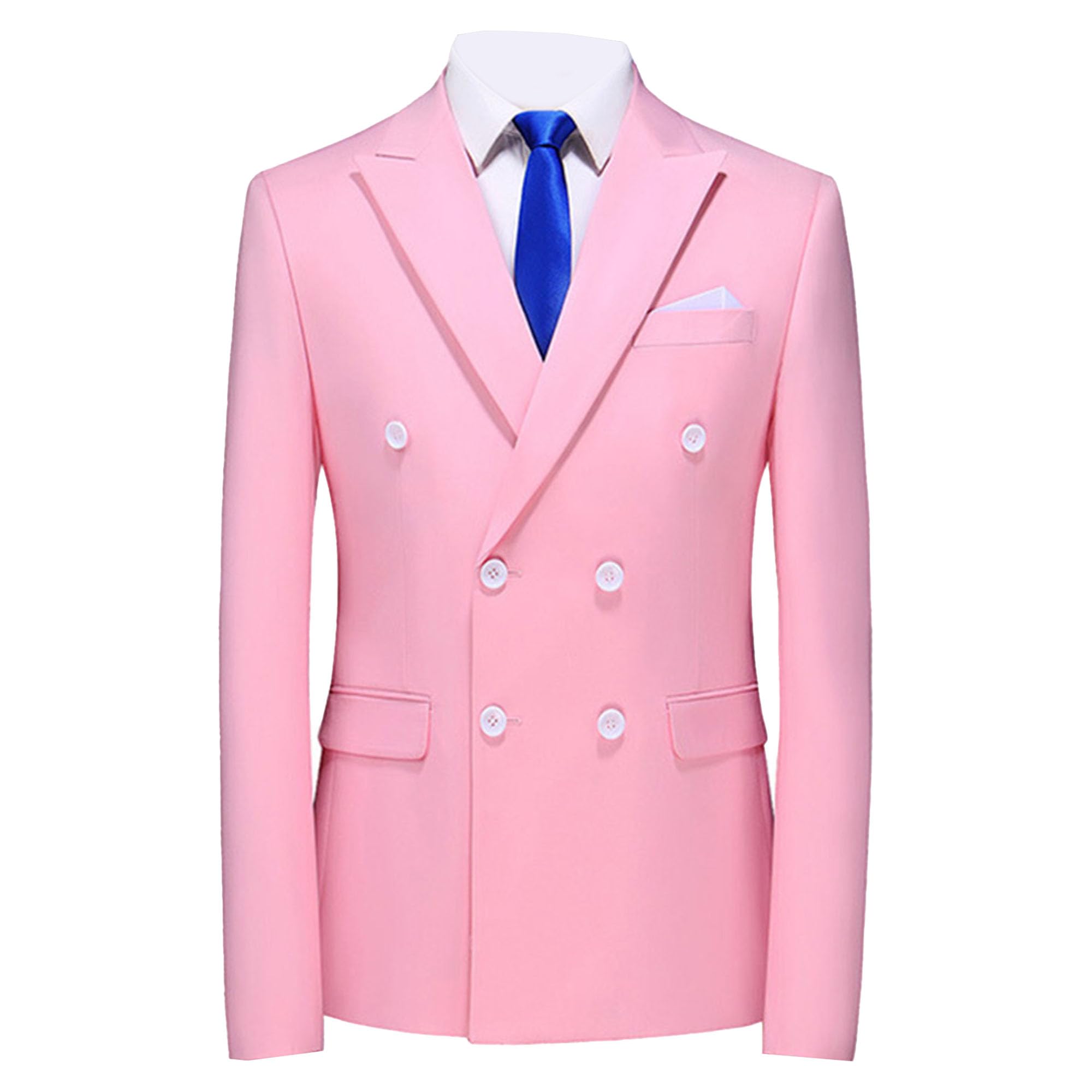 jeshifangjiusu Men's Suit Double-Breasted Sports Coat Business Notch Lapel Jackets Wedding Blazer Regular Fit Dinner Jacket-picture-36