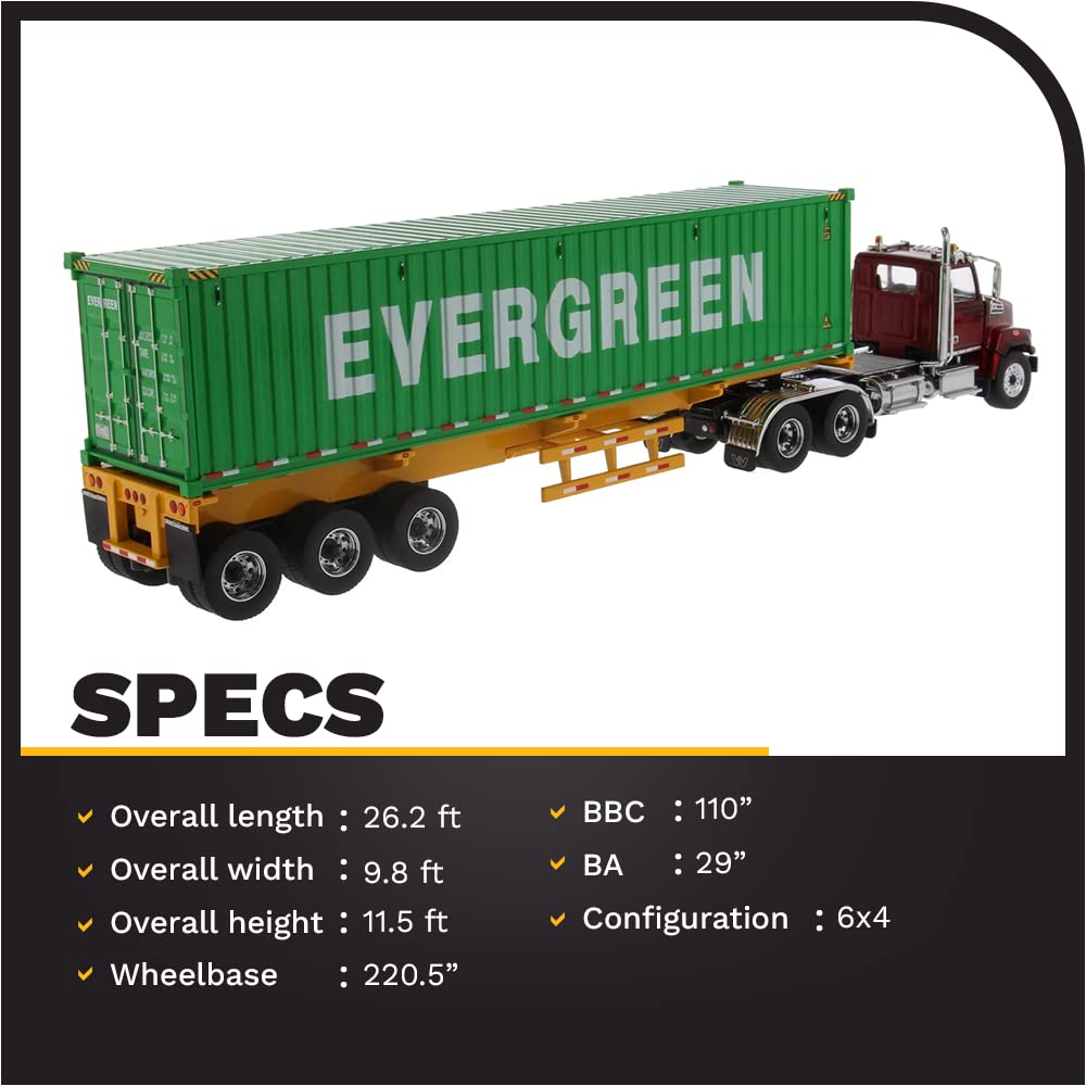 Diecast Masters Western Star 4700 SB Tandem Truck and 40' Dry Goods Container Trailer