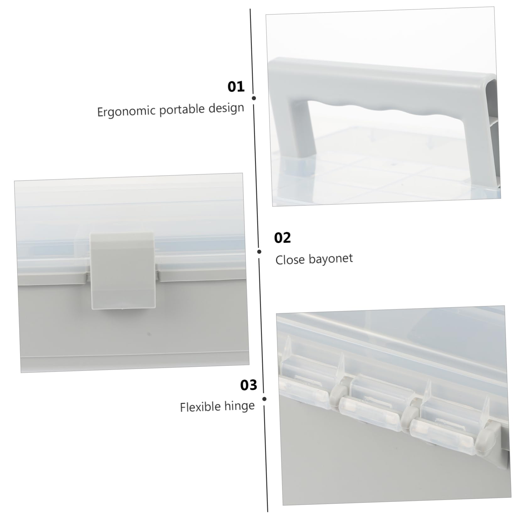 Organisateur Boîte Portable de Multi-couches Remède en Plastic Médicale Légère Camping Maison