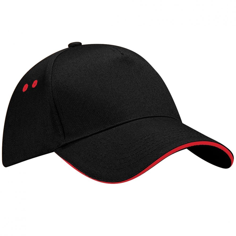 Ultimate 5 Panel Cap – Sandwich Peak, Black -