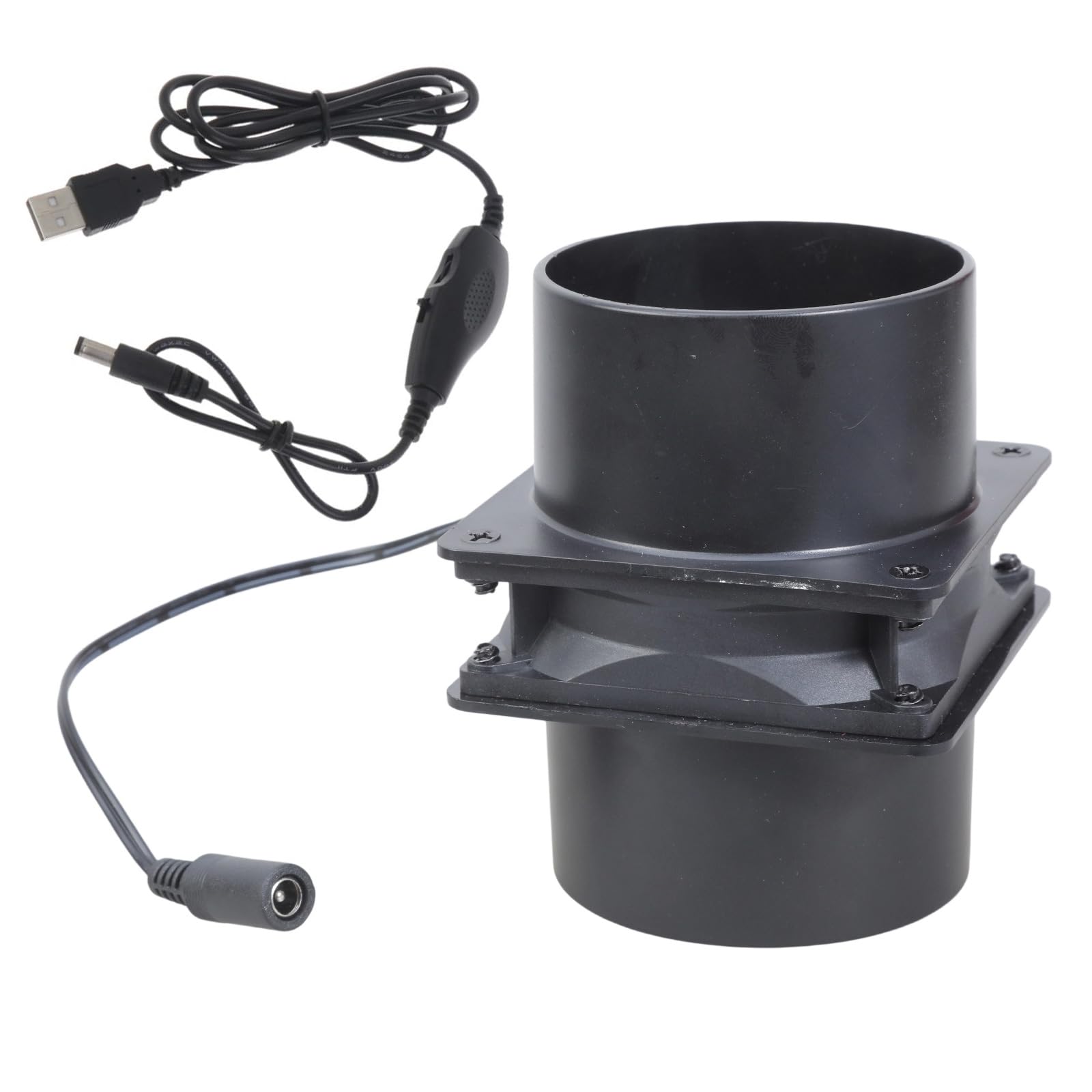 Khzen 8Cm Inline Duct Fan Air Blower With Speed Control Switching For Server Cooling Welding Fume Extraction Abs Housing Usb Duct With Speed Controller