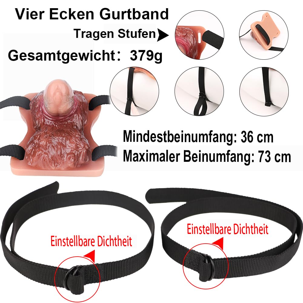 Klitoris Stimulator Saugschalen Schleifspielzeug Grinder für Frau Paare Auflege Sexspielzeug mit Gürtel Vulva Reiben Umschnall Erotisches Sex Toys für Frauen Brustwarzen Klitorisstimulation
