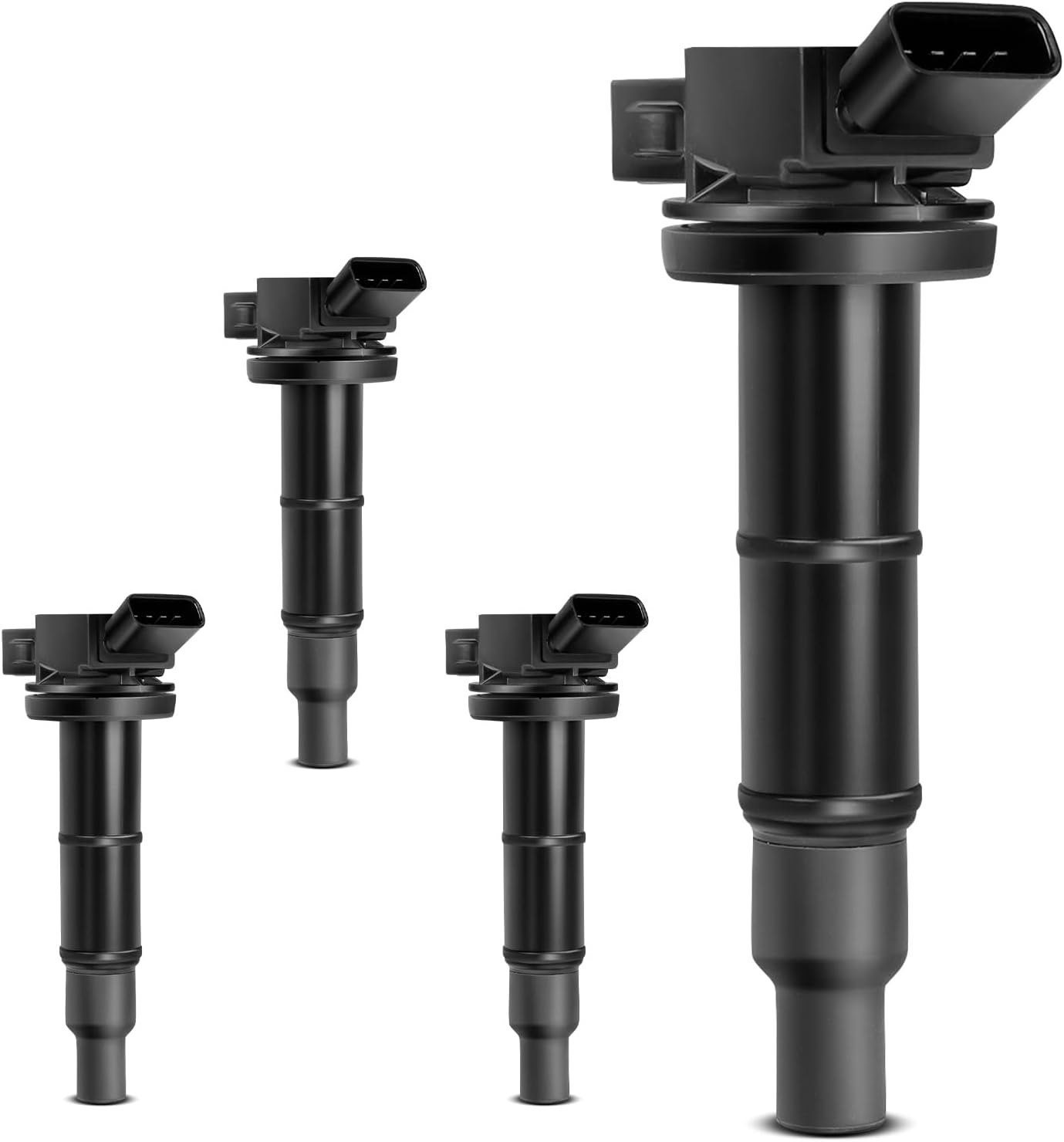 YHTAUTO Set of 4 Ignition Coil Pack Replacement for Toyota Lexus Scion Pontiac Models, Camry Corolla RAV4 Highlander Matrix Solara, HS250h Vibe tC xB 2.0L 2.4L l4, Replace C1330, 5C1299