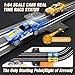 Heirio Slot Car Race Track Sets, Electric or Battery-Powered Dual Car Track Include 4 High-Speed Race Cars, Controllers, Checkpoint, Lap Counter, Toy Gift for Boys Girls Ages 5 6 7 8-12 Year Old Kid
