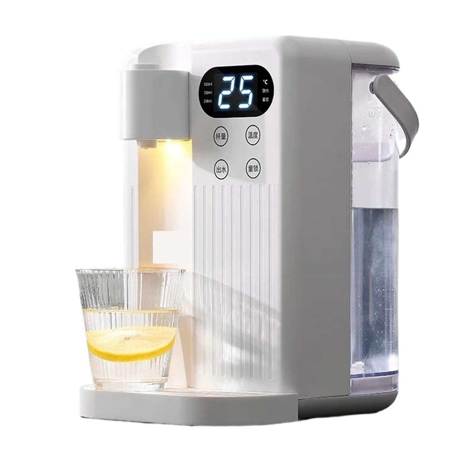 Eretyret White 3L Instant Hot Water Dispenser With Child Lock Adjustable 12 Temperature Fast Heating Antislip Boiler Warmer For Table Top Quiet Operation(White)