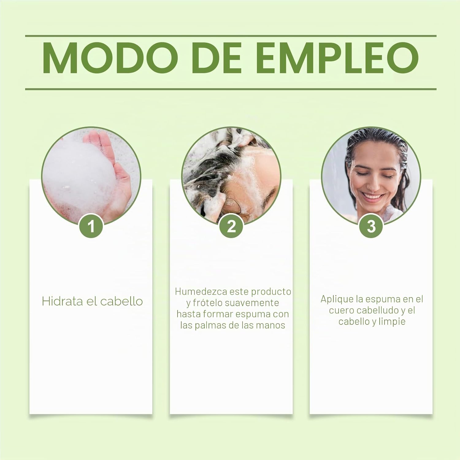 Uso de Barra de Champú Plant Extract