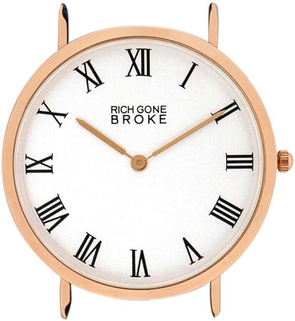 Rich Gone Broke Unisex-Adult Analogue Classic Quartz Watch with Stainless Steel Strap RGMCASE