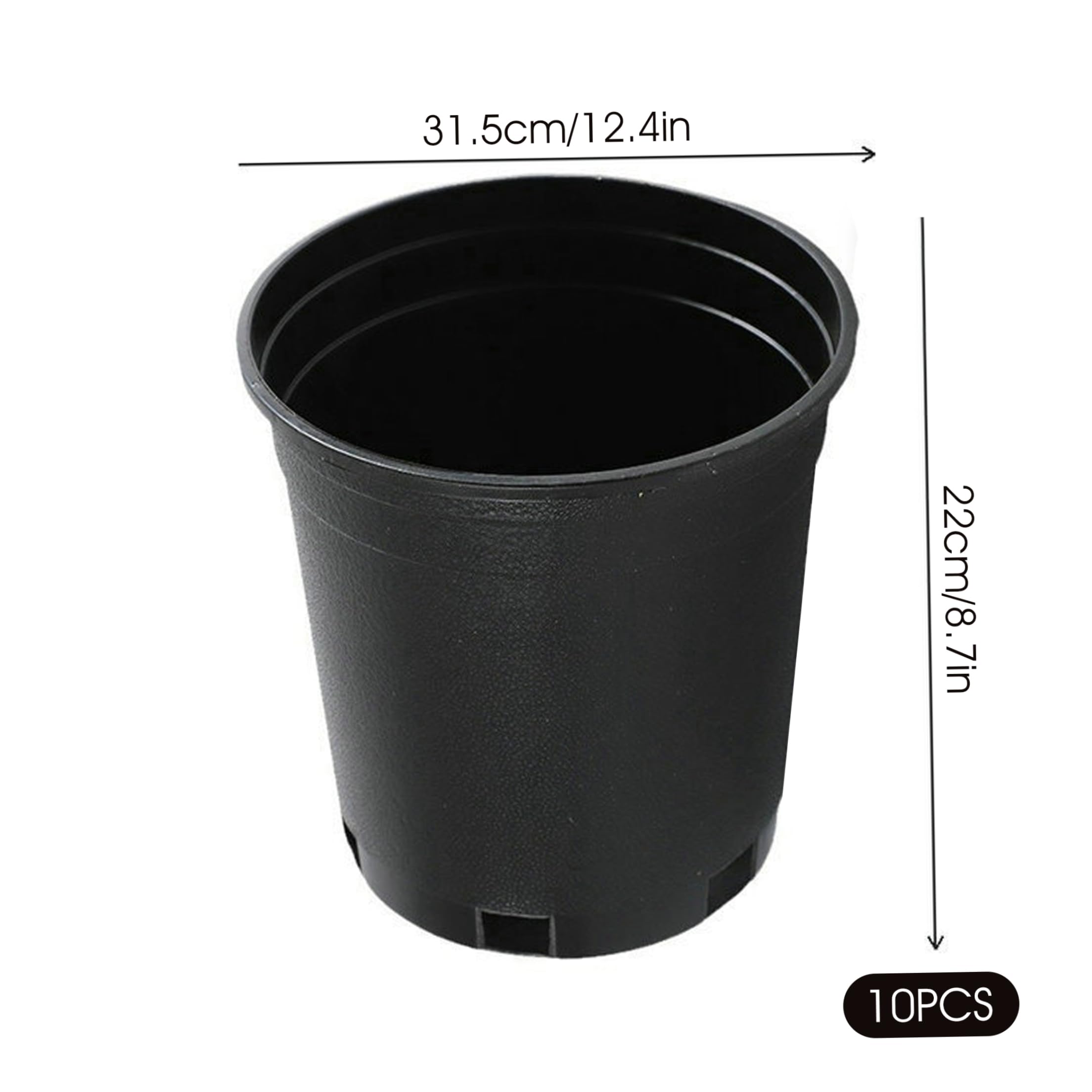 Pots de pépinière pour plantes, paquet de 10, pots plantation 5 gallons,