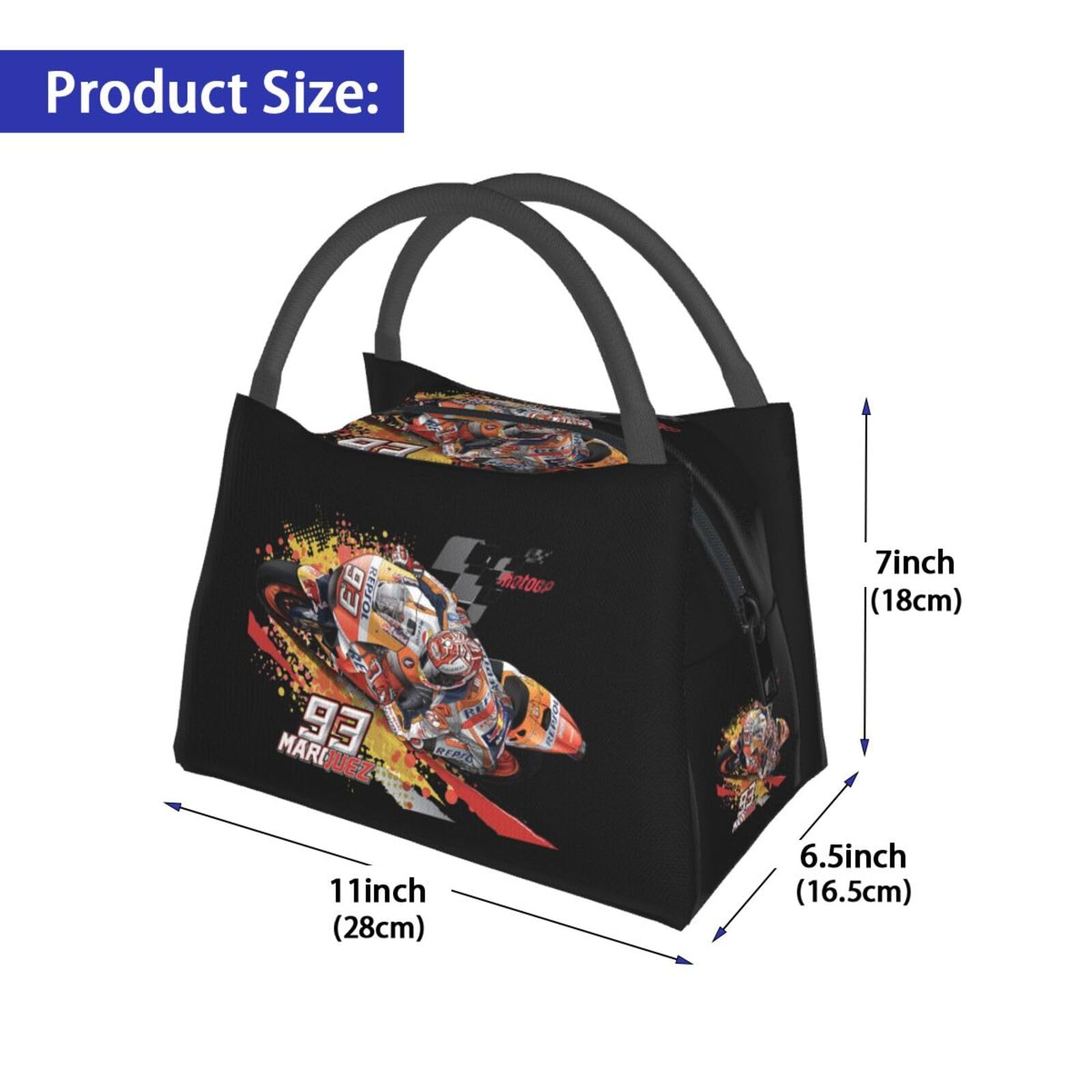 Amazon｜ランチバッグ マルク・マルケス Motogp 93 弁当袋 ピクニック