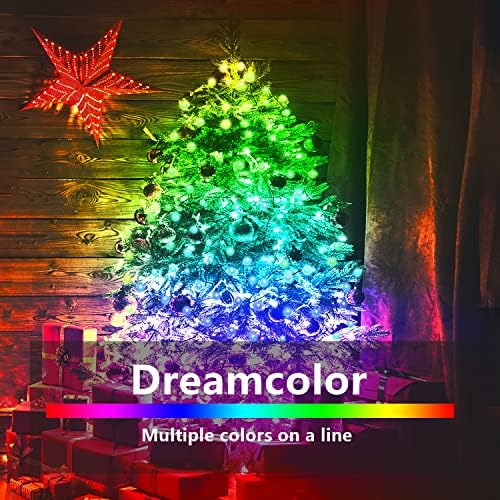 ALANTOP 16.4 Feet USB Fairy Lights Color Changing Bluetooth Dimming Smart APP Remote Control String Lights, Music sync for Bedroom Christmas