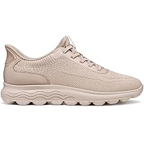 Geox Donna D SPHERICA Plus A Sneaker, Powder, Beige, 37 EU, Beige Polvere, 37 EU