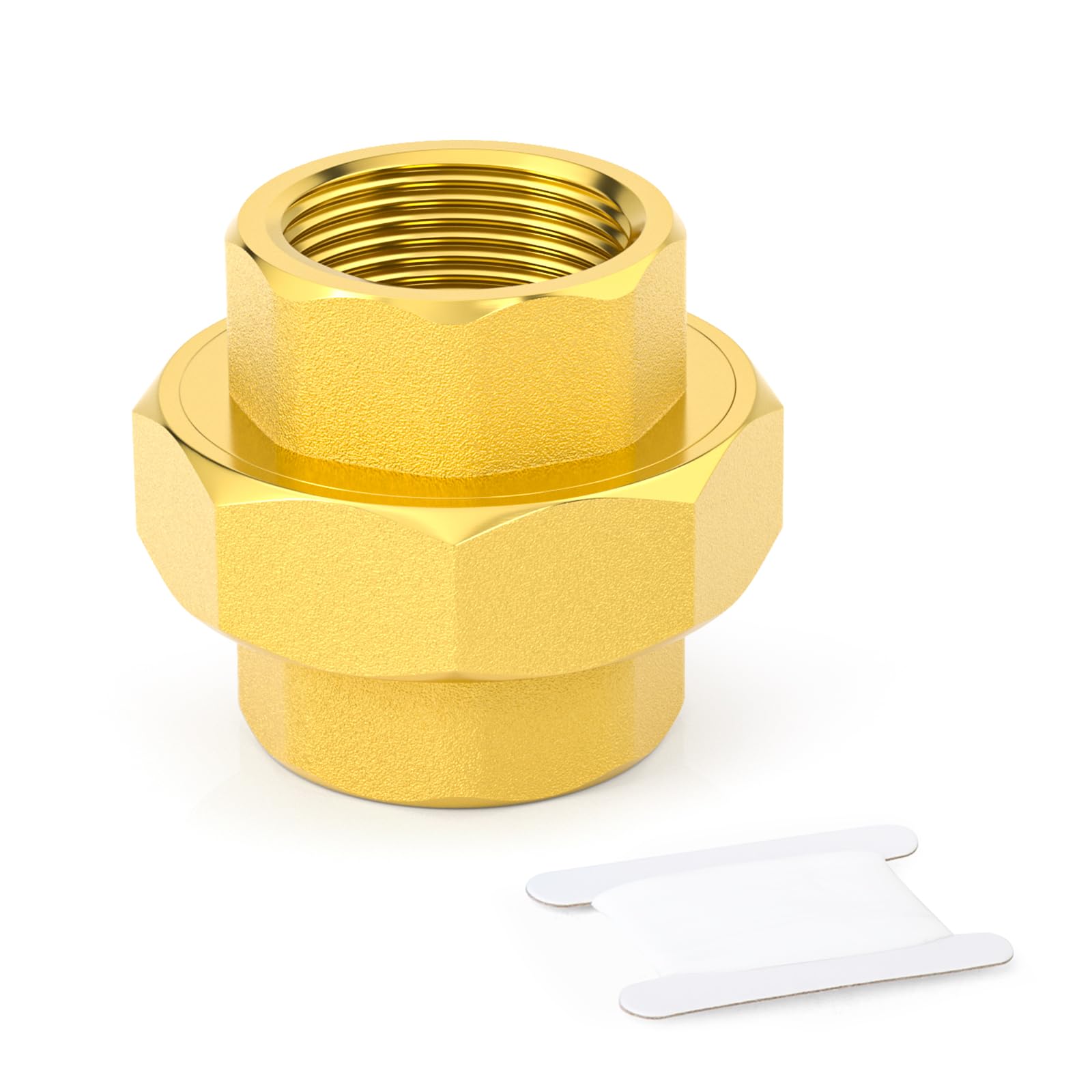 Raccord en laiton 1-1/2" BSP femelle idéal pour l'arrosage du jardin et tuyaux de maison