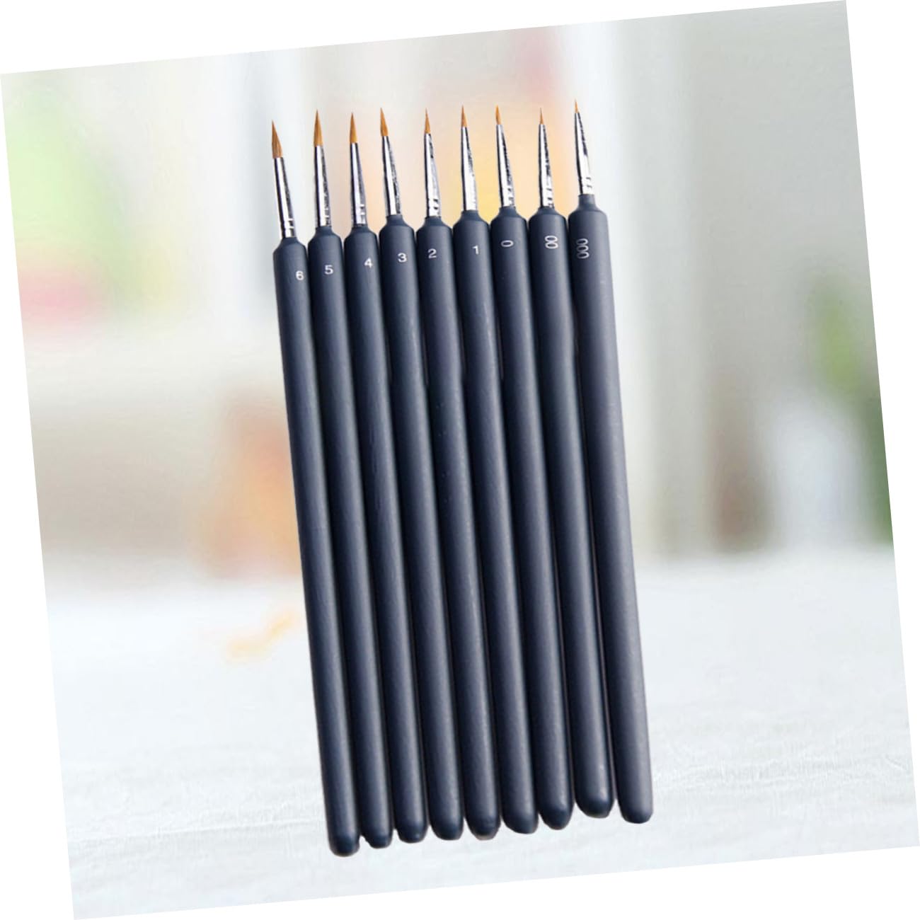 Juego De 15 Pinceles De Acuarela De Pelo De Comadreja para Acuarela Fina (9 Piezas X 15)