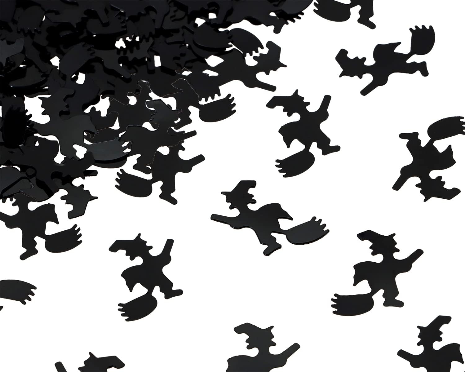 ONLYKXY 600pcs Halloween Party Confetti Black Confetti for Halloween Party Table Confetti and DIY (Witch)