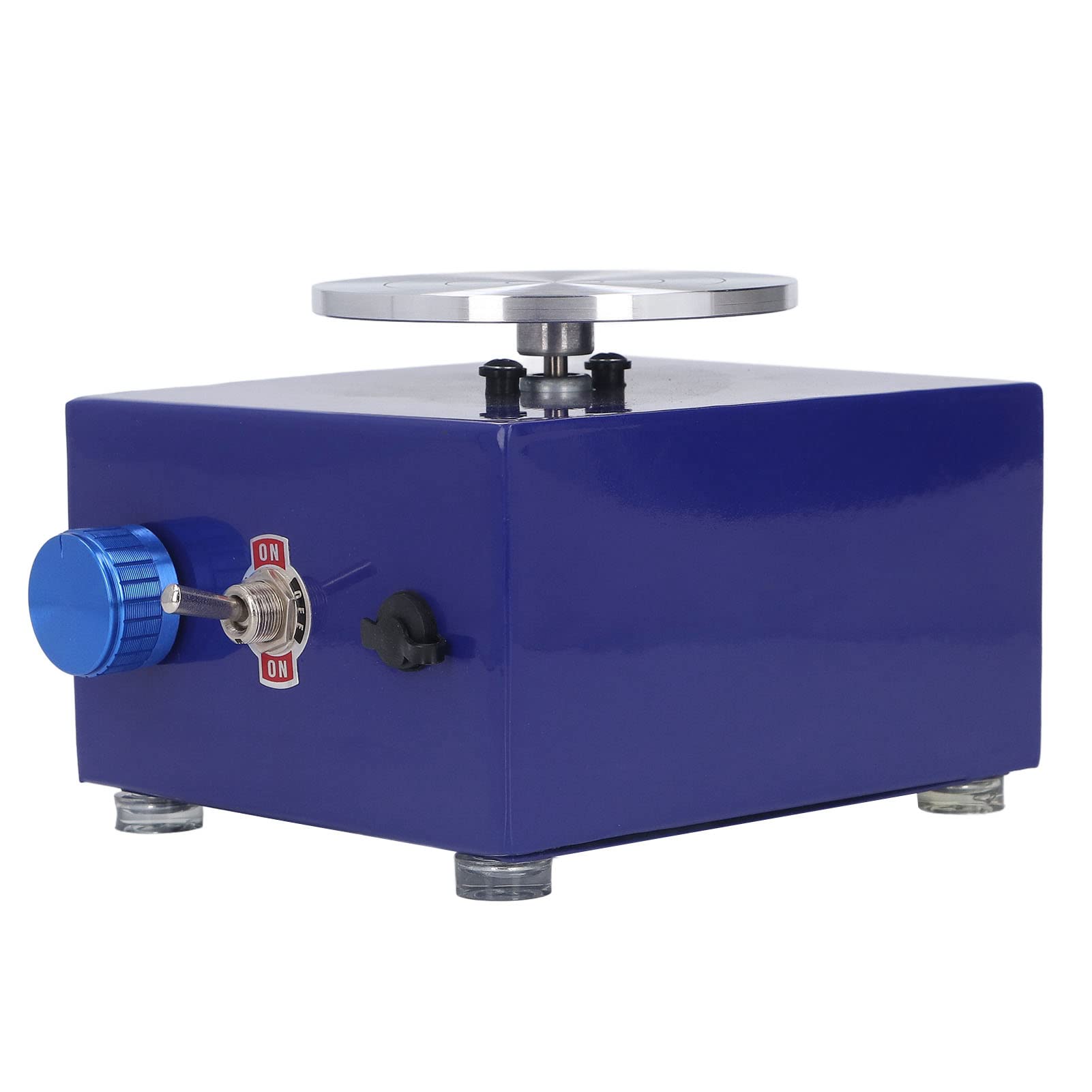 Fdit Mini Torno de Alfarero, Máquina de Alfarería para Niños de 2000 RPM con Recipiente Extraíble, para Manualidades de Arcilla DIY. Actividades para e hijos. (aleación, plástico 2)