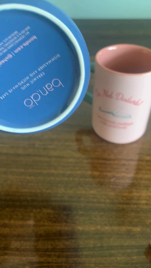 Taza de cerámica ban.do 12 onzas apta microondas miniatura 6