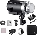Godox AD300Pro Outdoor Strobe Flash Light, 2.4G Wireless 300Ws TTL 1/8000s 320 Times Full Power Flash Rechargeable Battery Compatible with Canon Nikon Sony FUJIFILM Panasonic Pentax Olympus