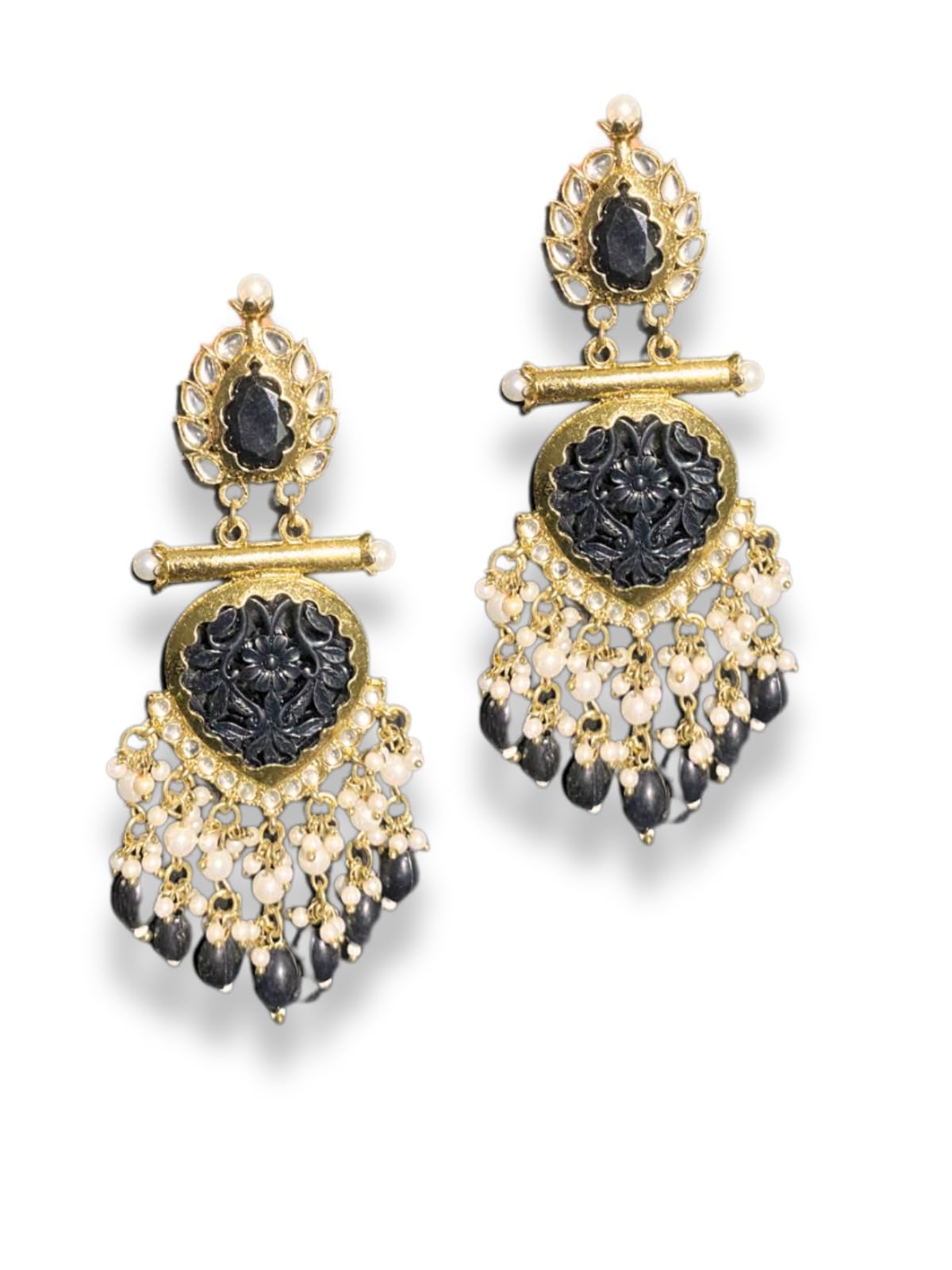 See full amazon price history chart for UMYLAR Black And White Cluster Beads Kundan Ethnic Dangle Black Gold Earring For Women Jhumka Earrings UMYLAR Black And White Cluster Beads Kundan Ethnic Dangle Black Gold Earring For Women Jhumka Earrings (B0D7M2WYT1) Amazon Price History, Amazon Price Tracker