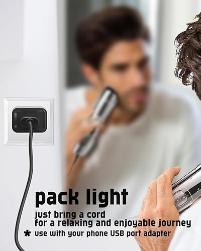 Miniatura 4 de uijino Cable de carga USB compatible con recortadora de barba Brightup, cargador de 5 V para cortapelos Brightup FK-8688T FK-8788T IPX7, afeitadora